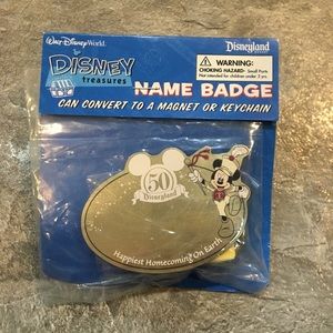 Disneyland 50th Anniversary name badge